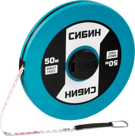 Мерная лента СИБИН фиберглассовая, 50м 34154-50 купить в Уфе