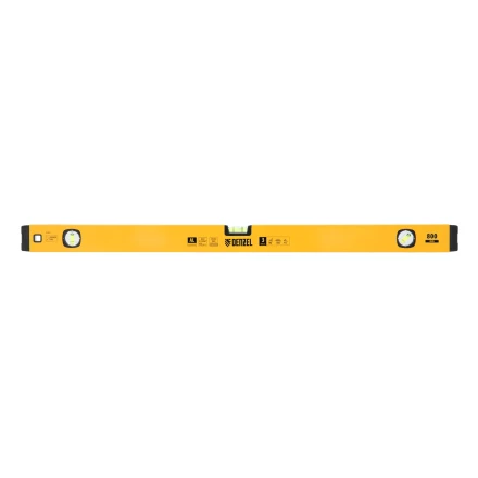 Уровень алюминиевый Denzel 33692, магнит, фрезерованный, 3 глазка (1 зеркал.), 0,5 мм/м, 800 мм купить в Уфе