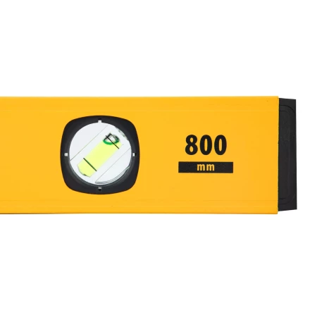 Уровень алюминиевый Denzel 33692, магнит, фрезерованный, 3 глазка (1 зеркал.), 0,5 мм/м, 800 мм купить в Уфе