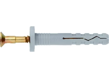 Дюбель-гвоздь полипропиленовый с цилиндрическим бортиком 6х80 мм 100 шт ШУРУПЬ 42149 купить в Уфе