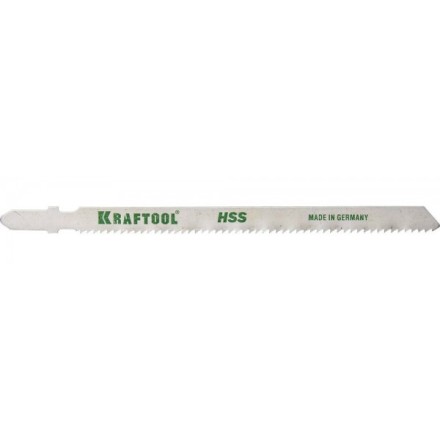 Полотна KRAFTOOL, T318B, для эл/лобзика, HSS, по металлу (2,5-6мм), EU-хвост., шаг 2мм, 110мм, 2шт 159552-2 купить в Уфе