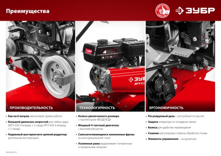 Мотоблок бензиновый усиленный МТУ-450 серия МАСТЕР купить в Уфе