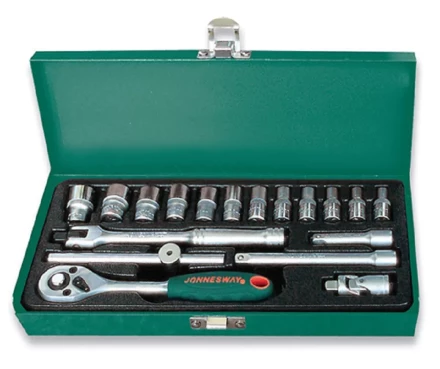 Набор головок торцевых 1/4&quot;DR 4-13мм 18предметов Jonnesway S04Н2118S 47434 купить в Уфе