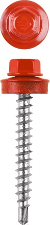 Саморезы ЗУБР окраш., RAL 3003 рубин.-красн., для крепл. кров. матер. к дерев. обреш., 4.8x60мм, 200шт 4-300315-48-060-3003 купить в Уфе