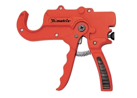 Ножницы для резки изделий из ПВХ пистолетного типа D - до 36 мм обрезиненная опорная рукоятка порошковое покрытие MATRIX 78416 купить в Уфе