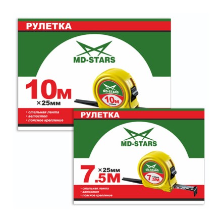 Рулетка измерительная MD-STARS 67-3019 купить в Уфе
