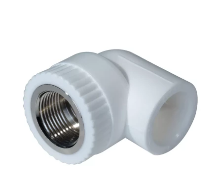 Уголок комб. PP-R ВР 25мм х 3/4 белый (25/100) 45373 купить в Уфе