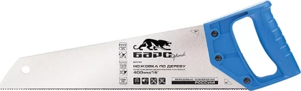 Ножовка по дереву,450 мм/18",7-8TPI,короткий зуб 2D,каленый зуб,пласт. цельнолит.рукоятка БАРС 24132 купить в Уфе