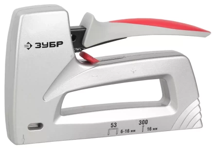 Степлер ЗУБР , пластинчатая пружина, литой корпус, 2 в 1, тип53: 6-14мм, тип 300: 16мм 31503_z01 купить в Уфе