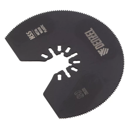 Насадка для МФИ отрезная полукруг Denzel 782301, HSS, по металлу и дереву, 80 мм х 1,2 мм, мелкий зуб купить в Уфе