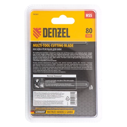 Насадка для МФИ отрезная полукруг Denzel 782301, HSS, по металлу и дереву, 80 мм х 1,2 мм, мелкий зуб купить в Уфе