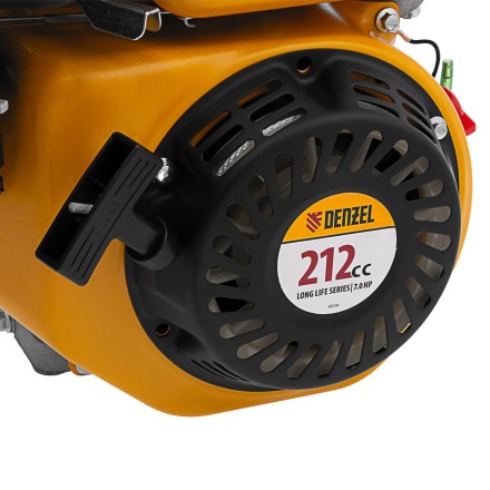 Двигатель бензиновый Denzel RX-17K, 7 л.с., 212 см3, горизонтальный вал шпонка 19 мм 95101 купить в Уфе