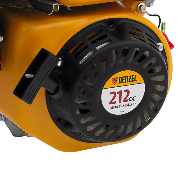 Двигатель бензиновый Denzel RX-17K, 7 л.с., 212 см3, горизонтальный вал шпонка 19 мм 95101 купить в Уфе