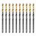 Сверло по металлу, 4 мм, HSS-Tin, Golden Tip, 10 шт. Denzel 717209 купить в Уфе