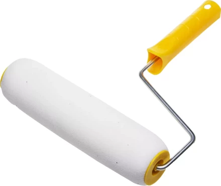 Валик &quot;СТРУКТУРНЫЙ ПОРОЛОН В ГОРОШЕК&quot; малярный в сборе, бюгель 6мм, 80x240мм, STAYER Profi 0367-24 купить в Уфе