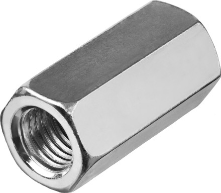 Гайка ЗУБР переходная, DIN 6334, оцинкованная, M12, ТФ0, 390 шт 4-303750-12 купить в Уфе