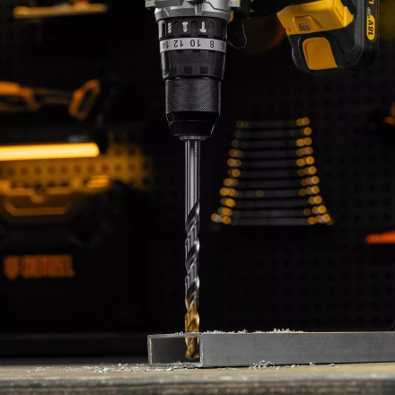 Сверло спиральное по металлу Denzel, 11 х 195 мм, Р6М5, Golden Tip, удлиненное 718264 купить в Уфе