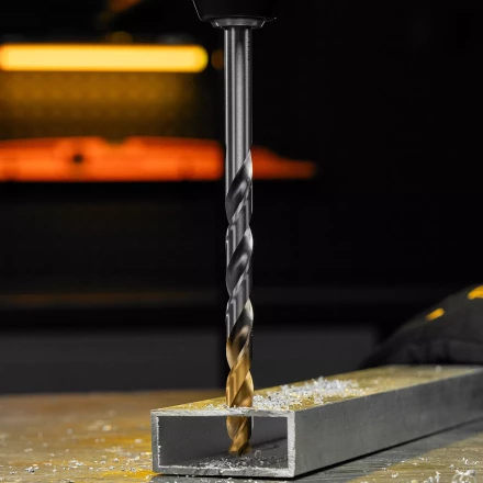 Сверло спиральное по металлу Denzel, 11 х 195 мм, Р6М5, Golden Tip, удлиненное 718264 купить в Уфе