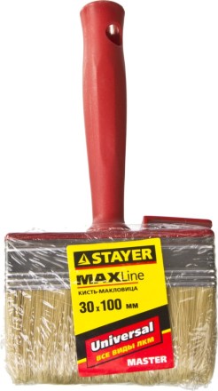 Макловица STAYER &quot;MASTER&quot; UNIVERSAL, светлая щетина, пластмассовый корпус, 3х10см 01824-10 купить в Уфе