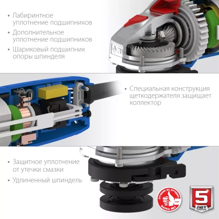 Машина углошлифовальная компактная УШМ-П115-750 серия ПРОФЕССИОНАЛ купить в Уфе