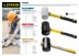 Киянка STAYER &quot;PROFI&quot; резиновая БЕЛАЯ, с фиберглассовой ручкой, 230г 20533-230 купить в Уфе
