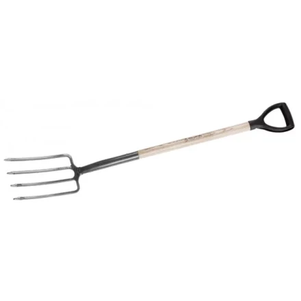 Вилы ЗУБР &quot;МАСТЕР&quot; ФАВОРИТ садовые, деревянный черенок из ясеня, пластиковая рукоятка, 280x180x1200мм 4-39562 купить в Уфе