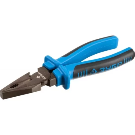 Плоскогубцы комбинированные ЗУБР эксцентриковое расположение шарнира, особостойкое спец. покрытие Н12Х1 (никель/хром), двухкомп рукоятки, 180мм 2201-1-18_z01 купить в Уфе