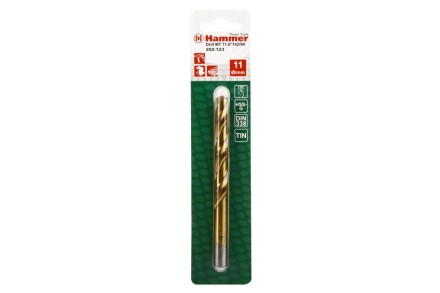 Сверло по металлу HAMMER Ф11х142мм (DR MT 11,0мм*142/94мм) купить в Уфе
