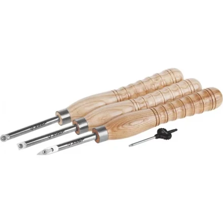 Набор ЗУБР &quot;ЭКСПЕРТ&quot;: Токарные резцы по дереву,&quot;Ромб&quot;,&quot;Квадрат&quot;,&quot;Круг&quot;,твердосплав наконеч из карбида W, 100*340мм, 3шт 18371-H3 купить в Уфе