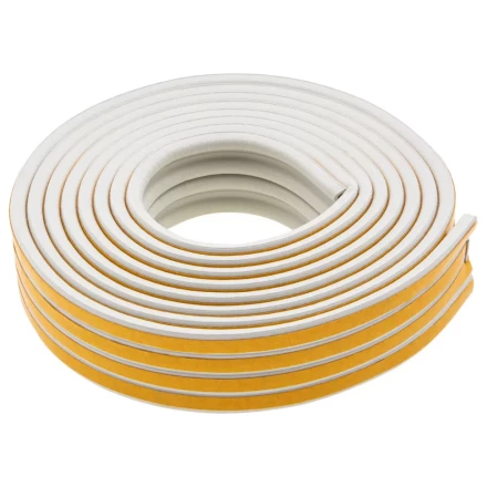 Уплотнитель резиновый, 12 м, профиль &quot;P&quot;, белый Сибртех 88907 купить в Уфе