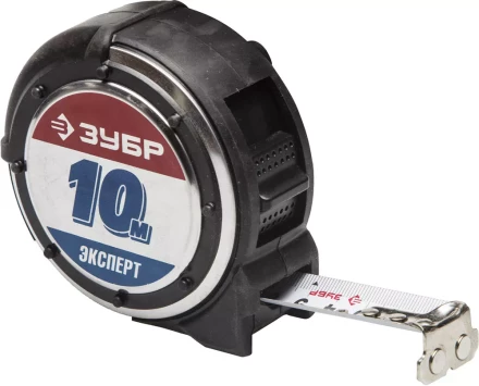 Рулетка ЗУБР &quot;ЭКСПЕРТ&quot; &quot;АНТЕЙ&quot;, металлический обрезиненный корпус, полотно с нейлоновым напылением, 10мх25мм 34053-10-25 купить в Уфе