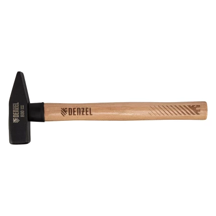 Молоток слесарный, Denzel 800 г, кованый квадратный боек, буковая рукоятка 10435 купить в Уфе
