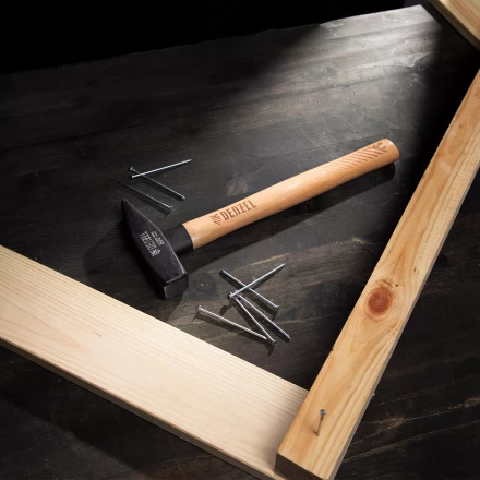 Молоток слесарный, Denzel 800 г, кованый квадратный боек, буковая рукоятка 10435 купить в Уфе