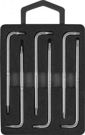 Комплект угловых ключей TORX с центрированным штифтом Т4-Т9  6предметов S2  H09MT06S Jonnesway 47101 купить в Уфе