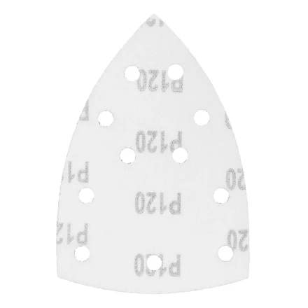 Треугольник абразивный на ворc. подложке под &quot;липучку&quot;, перф., P 120, 150х150х100 мм, 5 шт. Denzel 738627 купить в Уфе