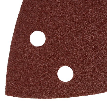 Треугольник абразивный на ворc. подложке под &quot;липучку&quot;, перф., P 120, 150х150х100 мм, 5 шт. Denzel 738627 купить в Уфе