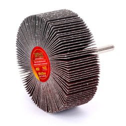 Круг MESSER шлифовальный лепестковый с оправкой (на шпильке) 80х30х6  #80