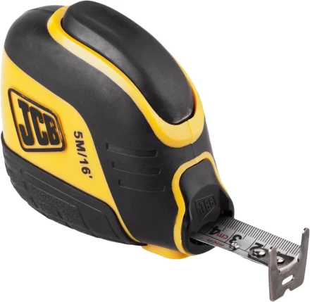 Рулетка JCB, автостоп, двусторонняя шкала, двухкомпонентный корпус, 5м JMS003 купить в Уфе