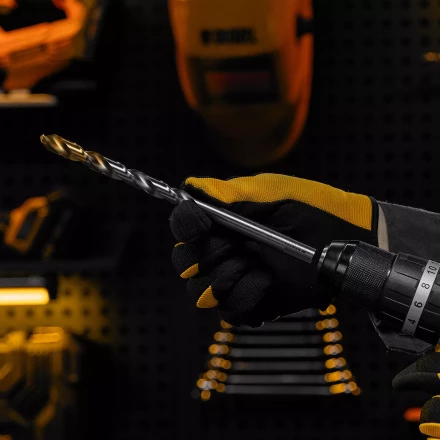 Сверло спиральное по металлу Denzel 12 x 205 мм, Р6М5, Golden Tip, удлиненное 718265 купить в Уфе