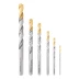 Набор сверл по металлу Denzel, 2-8мм, Р6М5-TiN, Golden Tip, 6 шт, 723000 купить в Уфе
