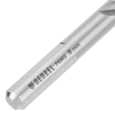 Набор сверл по металлу Denzel, 2-8мм, Р6М5-TiN, Golden Tip, 6 шт, 723000 купить в Уфе