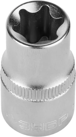 Головка торцовая ЗУБР "МАСТЕР" (1/2"), Cr-V, E-TORX, хроматированное покрытие, E14 27719-14 купить в Уфе