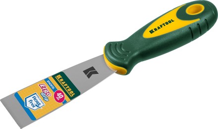 Шпательная лопатка KRAFTOOL с 2-компонент ручк, профилиров нержав полотно 10035-040 купить в Уфе