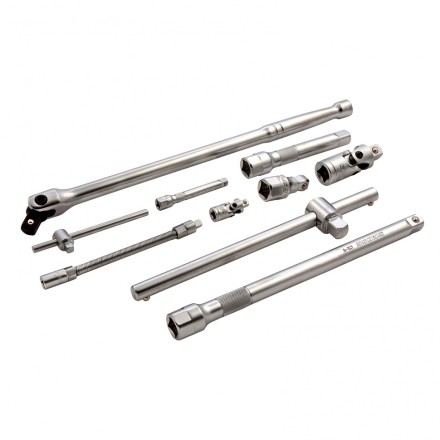 Набор инструментов 115 предметов, 120 зубьев, CrV, 1/4&quot;, 1/2&quot; Gross 14152 купить в Уфе