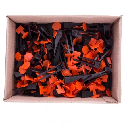 Система выравнивания плитки СВП - комплект: зажим + клин 250/250 шт Сибртех 88075 купить в Уфе