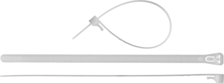 Кабельные стяжки разъемные белые КСР-Б1 нейлоновые промфасовка серия ПРОФЕССИОНАЛ купить в Уфе