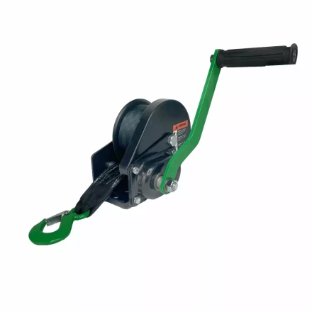 Лебедка ручная барабанная с тормозом HITCH HWB 800 800 кг лента 10 м (SZ073183) купить в Уфе