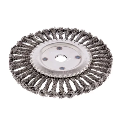 Щетка для УШМ 200 мм посадка 22,2 мм Плоская крученая проволока 0,5 мм Сибртех 746387 купить в Уфе