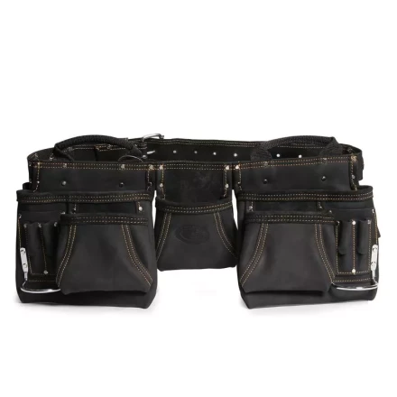 Сумка-пояс монтажника кожаная СК-12 премиум-серия «DEAD BULL» КВТ купить в Уфе