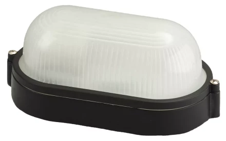 Светильник уличный СВЕТОЗАР влагозащищенный, овал, цвет черный, 60Вт SV-57201-B купить в Уфе